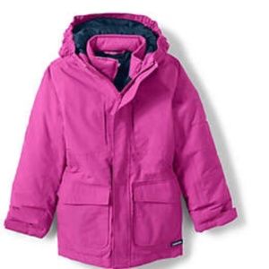Lands End Squall Parka In Girls Size XXL Verbena Color New in Bag with Tags